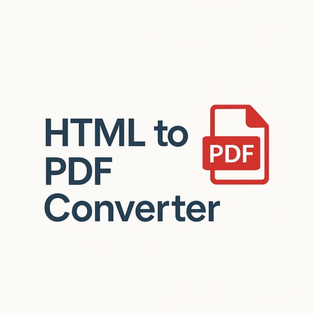 HTML To PDF Converter